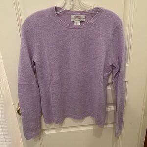 Ellen Tracy Soft Purple Cashmere Sweater
